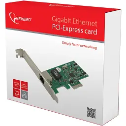 Мережева карта 1000 Base-TX PCI-E Realtek Gembird (NIC-GX1) - мініатюра 2