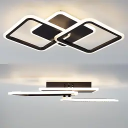 Cвітлодіодна люстра MOKA 3S 62 Вт 550x310x72 мм Чорна ESLLSE - мініатюра 5