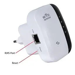 Бездротовий підсилювач Wi-Fi репітер розширювач діапазону Wireless ретранслятор Wi-Fi мережі 300 Мбіт/с WR03 - мініатюра 3