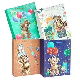 Пакет 26*32*10см (M) паперовий Найкращий подарунок 12 шт в пак.