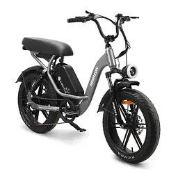 Електрофетбайк 20" 1000W акумулятор 48V14AH сталева рама сірий (HZ-2002)