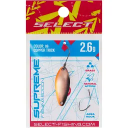 Блешня Select Supreme 2.6g 30mm #06 Copper Trick - мініатюра 2