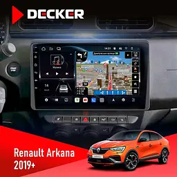 Штатна магнітола Renault Arkana, Duster 2019+ Decker D10-011 4x64, DSP, 4G, 360 Decker (НФ-00006249)
