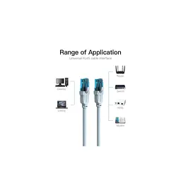 Патч-корд Vention 0.75 м UTP Cat. 5e RJ-45 синій (VAP-A10-S075) - мініатюра 5