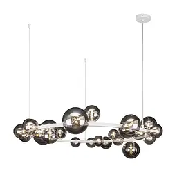 Люстра потолочна Levistella 918LP267-24 WH+BK, G9, 24 плафона, білий і чорний, сучасний стиль для дому - мініатюра 2
