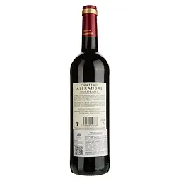 Вино Chateau Alexandre Bordeaux Rouge, червоне, сухе, 12,5%, 0,75 л (1313510) - мініатюра 2