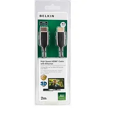 Кабель HDMI Belkin High Speed Ethernet 2m 4K/Ultra HD Gold-Plated - мініатюра 2