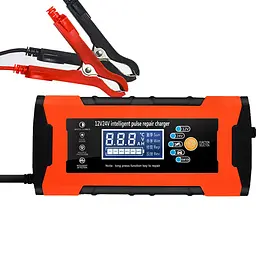 Розумний зарядний пристрій 12V/ 24V 10A 120W для гелевих, кислотних, AGM акумуляторів - мініатюра 2
