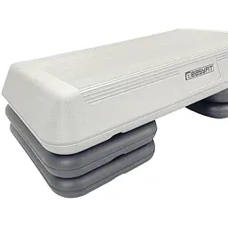 Степ-платформа EasyFit Step-С 3-ступінчаста світло-сіра - мініатюра 3