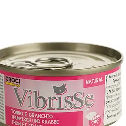 Вологий корм для котів Vibrisse, Тунець, краб, 70 г (A1018779) - мініатюра 3