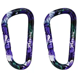 Карабіни Munkees 3323 Flower Blue 6 мм x 60 мм 2-Pack Фіолетовий