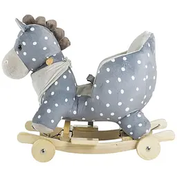 Конячка-качалка з коліщатками KiderKraft Grey - мініатюра 2