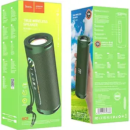 Портативна акустика Hoco Portable Speaker HC9 Dazzling Pulse Sports Dark Green (757838) [85055] - мініатюра 5