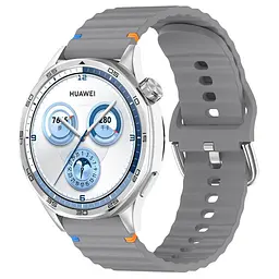 Силіконовий ремінець Wavy для Smart Watch 20mm Gray