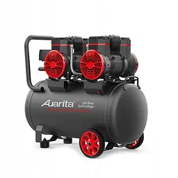 Безмасляний чотирипоршневий компресор 50 л 220V з сепаратором AUARITA 2-1450X2F50-220 - мініатюра 5