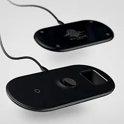 Бездротовий зарядний пристрій Baseus Smart 3 в 1 (Phone + Watch + Pods) 18W WX3IN1-C01 Black - мініатюра 6