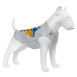 Майка для собак WAUDOG Clothes з малюнком «Дім», XS22, обхват грудей 30–35 см, обхват грудей 19–24 см