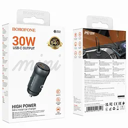 АЗП Borofone BZ32 Fresh PD30W (1USB-C) Metal gray - мініатюра 2