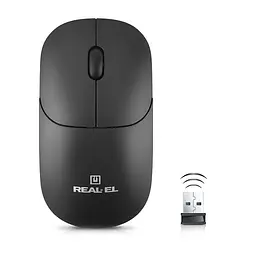 Миша бездротова REAL-EL RM-311 W Чорний