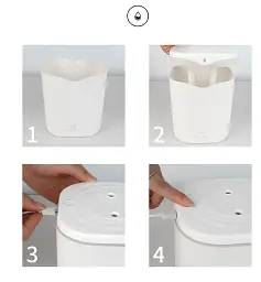 Зволожувач повітря H2O Humidifier з подвійним розпилювачем і LED-підсвіткою 2,2 л (00421) - мініатюра 6