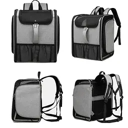 Сумка-рюкзак для домашніх тварин Voyager Pet LVT24013 Grey - мініатюра 3