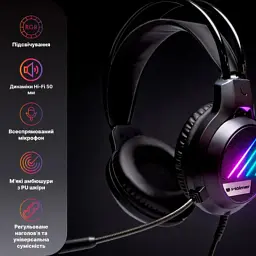 Навушники Hölmer H-01GS 3.5 мм Black (H-01GS) - мініатюра 12