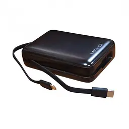 Зовнішній акумулятор Power bank LENYES PX270D 20000 mAh, PD22,5W + швидке заряджання батарея заряджання Чорний