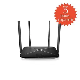 Точка доступу з функцією маршрутизації, мережеве обладнання 1167MBPS 1000M 4PORT AC12G MERCUSYS - мініатюра 4