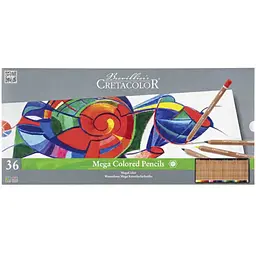 Набір кольорових олівців Cretacolor Megacolor 36 шт