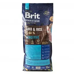 Сухий корм Brit Premium Dog Sensitive Lamb для собак з чутливим травленням, з ягням, 15 кг - мініатюра 3
