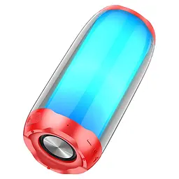 Вluetooth колонка Hoco HC8 red з LED-підсвічуванням - мініатюра 2