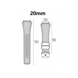 Ремінець для Samsung Galaxy Watch 5 Pro - зелений ширина кріплення 20мм розмір L силікон Watchbands Gear (WB556236) - мініатюра 2