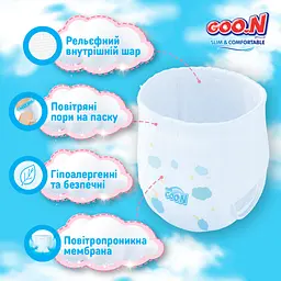 Набір трусики-підгузки Goo.N Slim & Comfortable (розмір 3(M), 7-12 кг, 112 шт) (21001091-2) - мініатюра 5