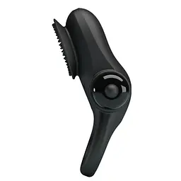 Віброкільце Pretty Love Vibrant Penis Ring II Black, 8.6х3 см (чорний) - мініатюра 3