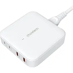 Зарядний пристрій Choetech PD8008-EU-WH ,2 USB-A / 2 USB-С (PD8008-EU-WH) - мініатюра 2