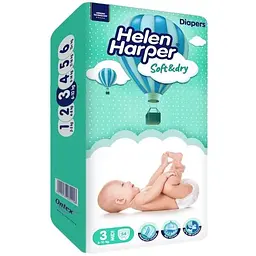 Підгузки Helen Harper Soft & Dry 3 (4-9 кг) 54 шт. - мініатюра 2