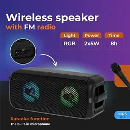 Колонка Adler AD 1903 Bluetooth з функцією радіо і караоке - мініатюра 9