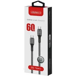 Кабель Intaleo CBGPD60WTT2 Type-C to Type-C 2м 60W Grey - мініатюра 2