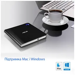 Оптичний привід Blu-Ray ASUS SBW-06D5H-U/BLK/G/AS (90DD02G0-M29000) - мініатюра 6