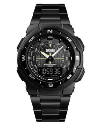 Чоловічий наручний годинник Skmei Marshal Black VIP
