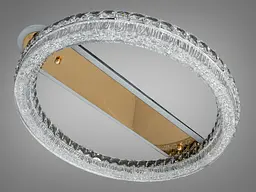 Пристельова LED-люстра Diasha MX6027/600S-gold для кухні, спальні та вітальні, Gold, пульт, 112 W, 62*66 см, 10-20m2 - мініатюра 4
