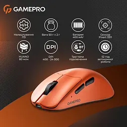 Миша GamePro Genesis Avenger Orange (GM096O) - мініатюра 11