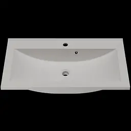 Раковина матова врізна Amidicon Victoria 80 800x450 з литого каменю VICTORIA_80_MAT, Білий матовий
