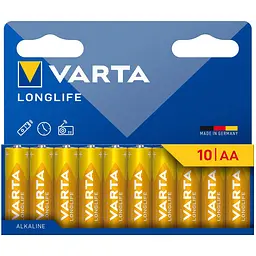 Батарейки Varta Longlife Alkaline AA 10 шт. (4106101761)