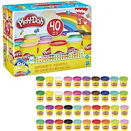 Набір пластиліну Hasbro Play-Doh 40 баночок (E9413) - мініатюра 3