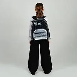 Рюкзак шкільний каркасний Kite Education Black&Silver (K26-556M-2) - мініатюра 15