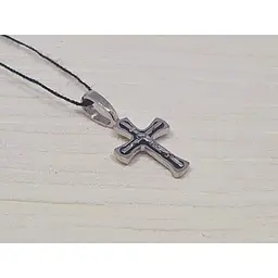 Золотий хрестик Харківська ювелірна фабрика. Розп'яття Христа. 11518-ЧБЕЛ - мініатюра 2