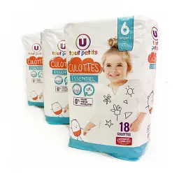 Підгузки-трусики U tout petits Розмір 6, 16 + кг, 54 шт