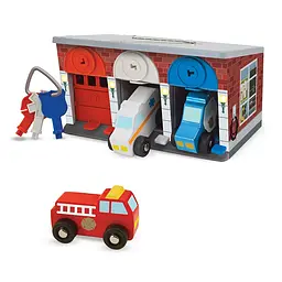 Ігровий набір Melissa&Doug Гараж рятувальних машин з ключами (MD4607) - мініатюра 3