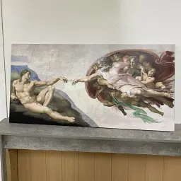 Інтер'єрна картина Створення Адама, Мікеланджело, Michelangelo, Creation of Adam, інтер'єрний декор, 60×120 см (id3421) - мініатюра 5